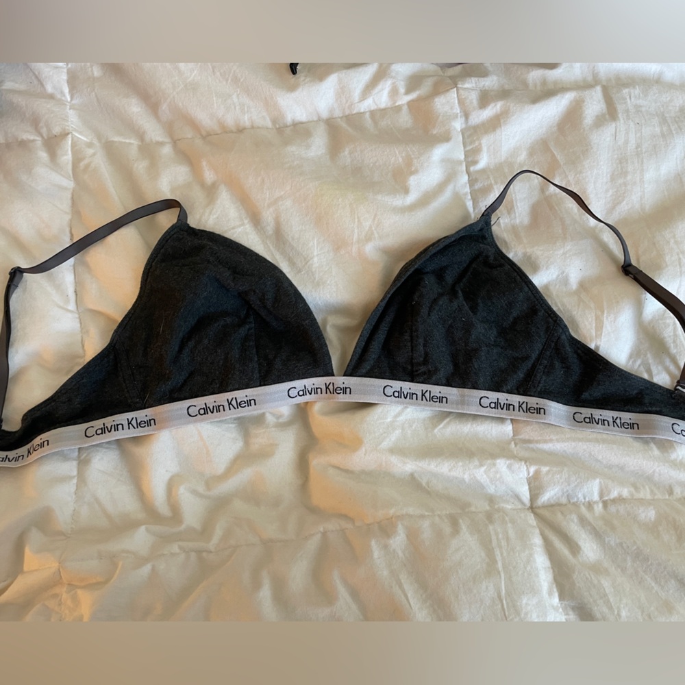 Calvin Klein dark grey Bralette